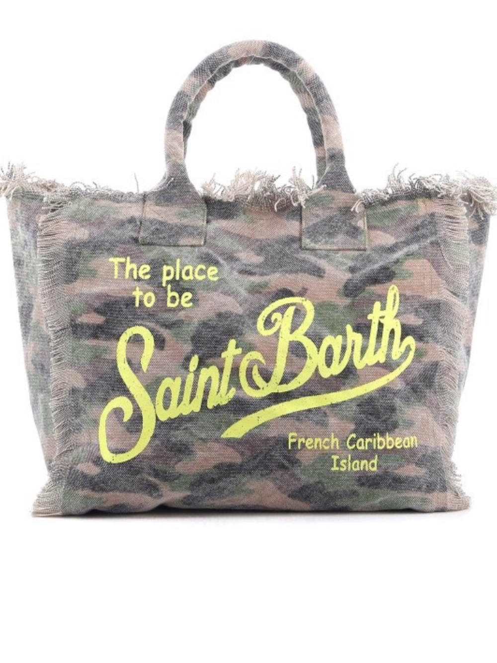 MC2 Saint Barth Camo Tote Bag in Green Camo